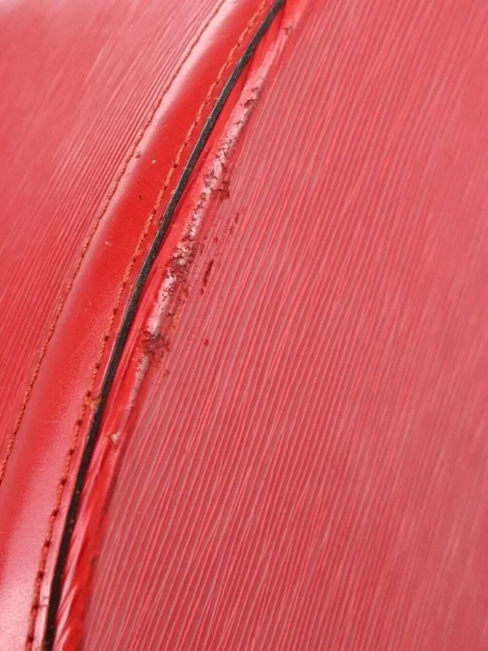 Louis Vuitton Red Epi Cluny Shoulder Bag